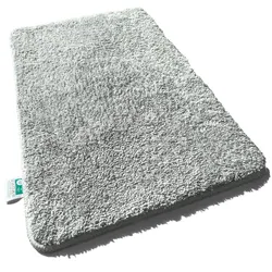 Casa Pura Badematten   Sky Uni   Silver Grey