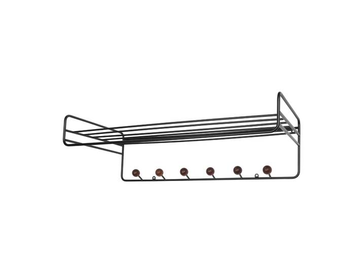Maze Bill Hat rack Hutablage Schwarz-dunkelbraun