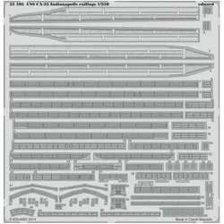 Eduard USS CA-35 Indianapolis railings f.Academ