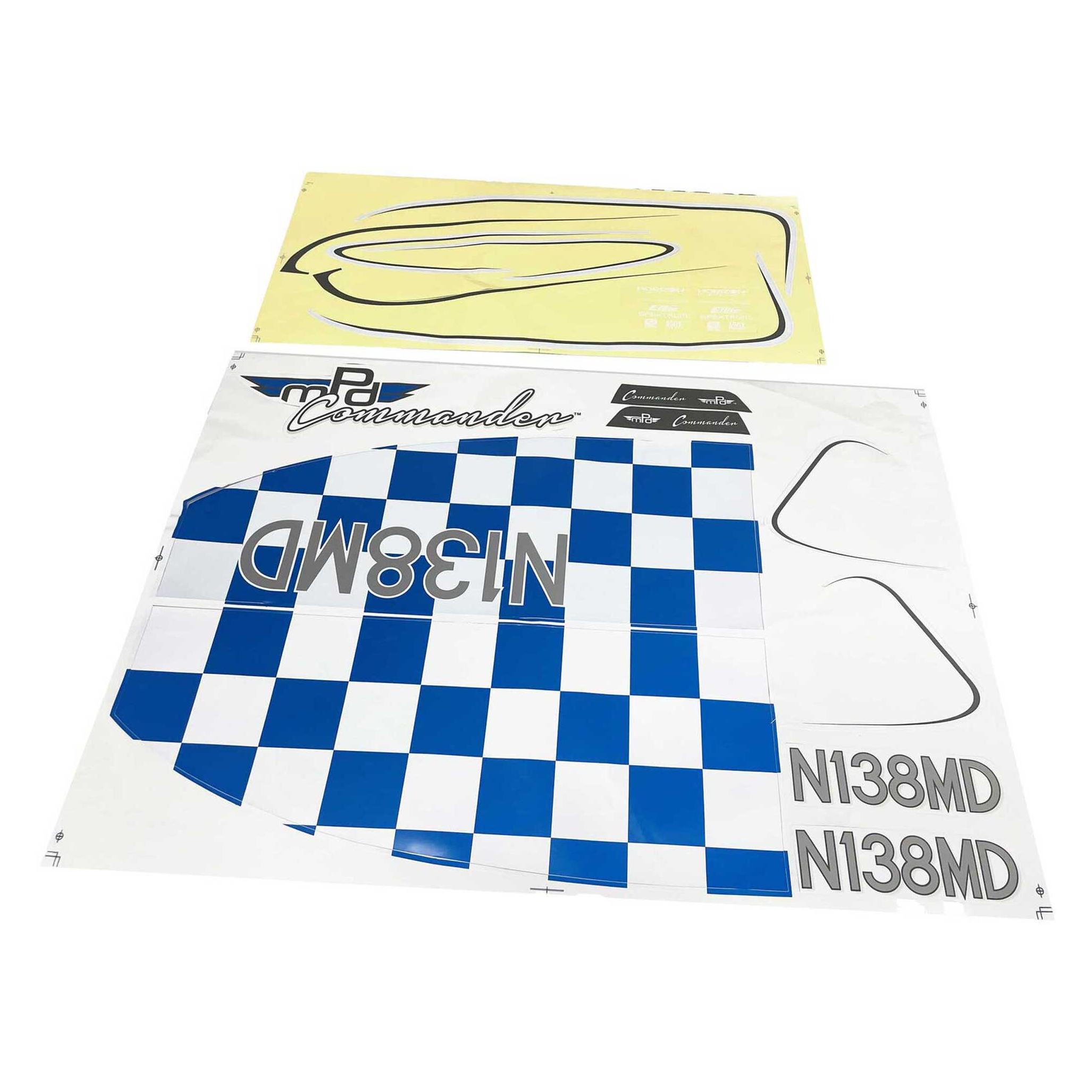 E-Flite Decal sheet: Commander mPD 1.4m (EFL14827)