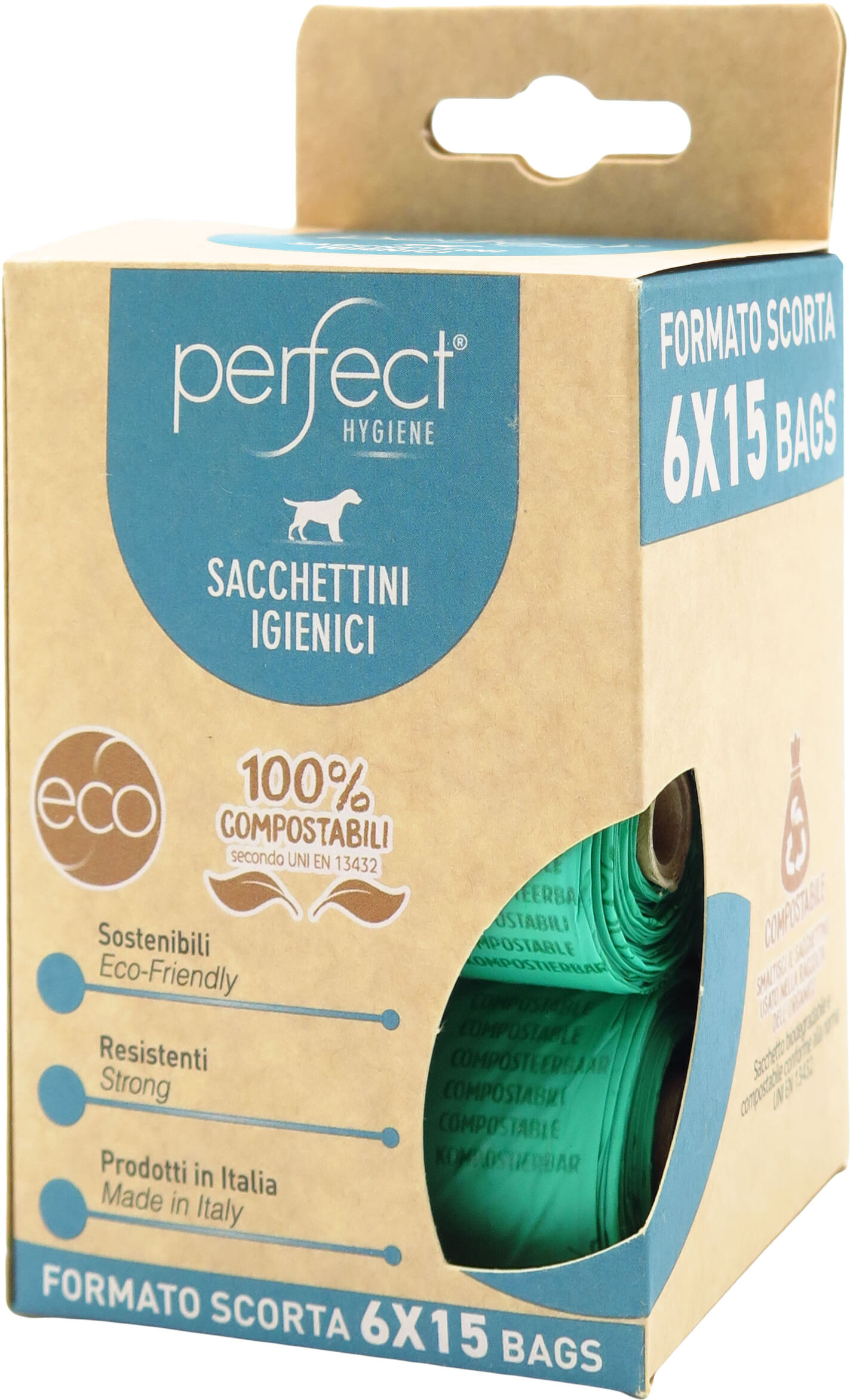 Sacchetti Igienici per Cani Perfect 6X15