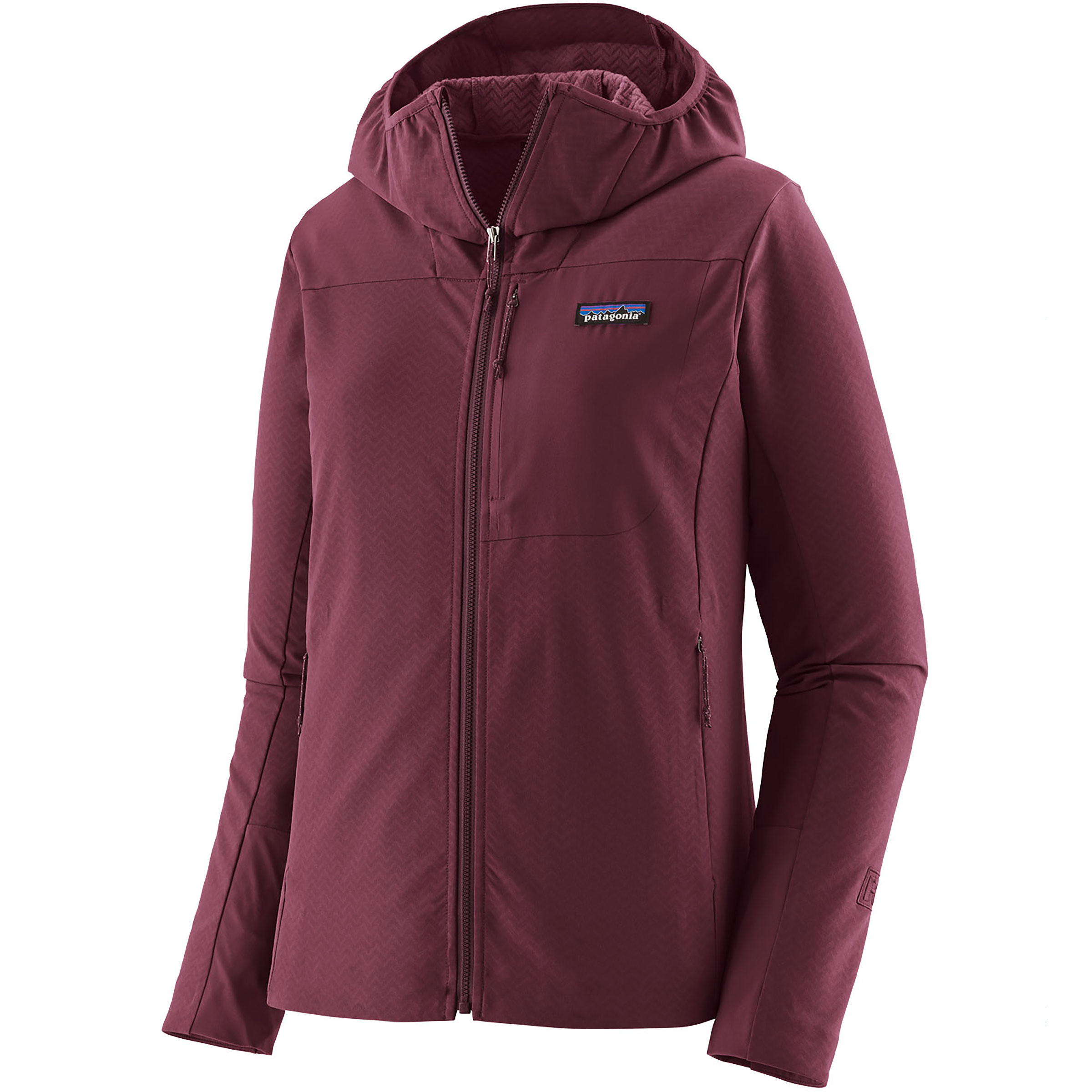 Patagonia R1 CrossStrata Damen Softshelljacke lila Größe M Camping Windabweisend Wasserabweisend