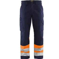 Warnschutz Bundhose "1564" - C64 - marine/orange