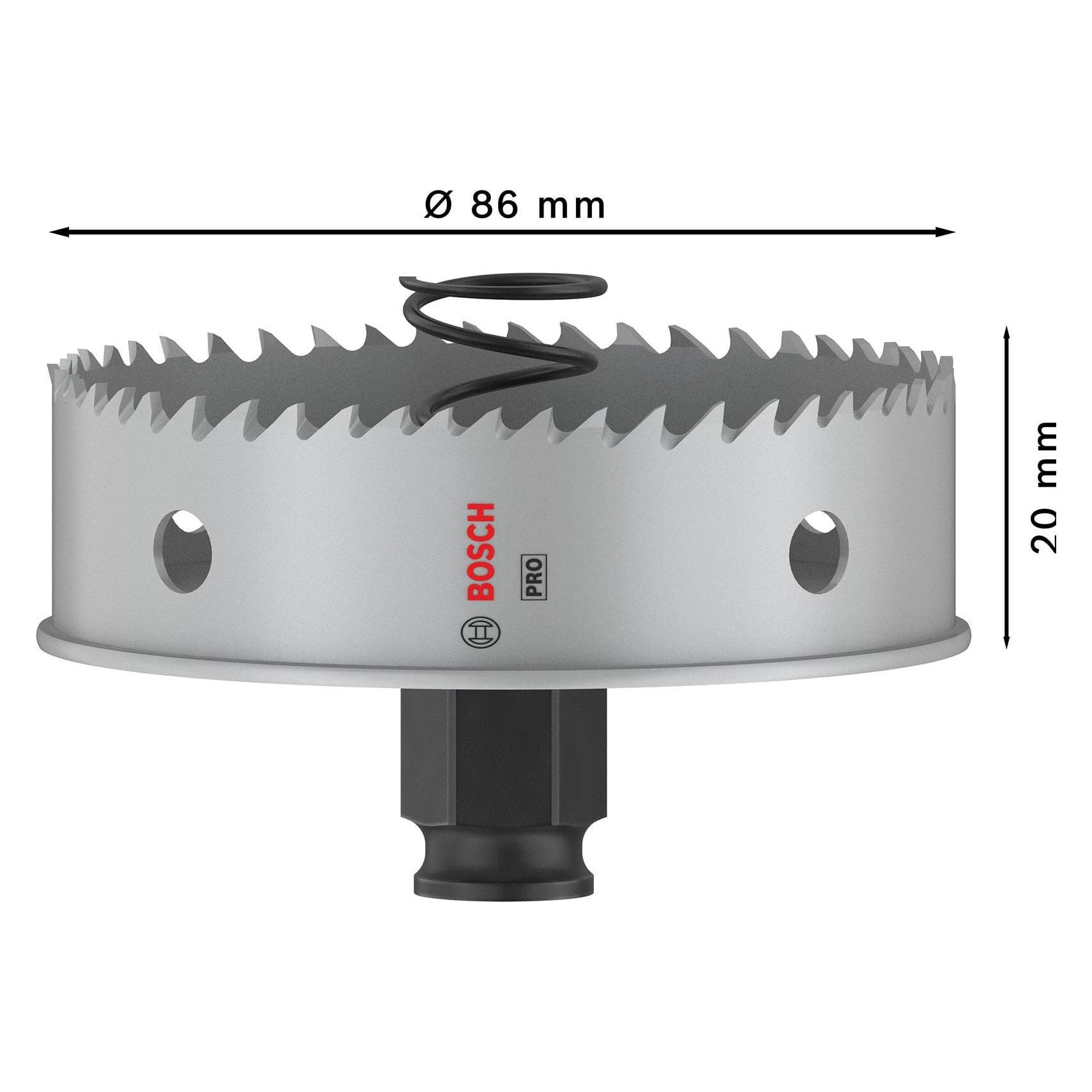 Bosch Professional Zubehör PRO Sheet Metal PC Plus Lochsäge, 86 mm (86 mm) (2608594468)