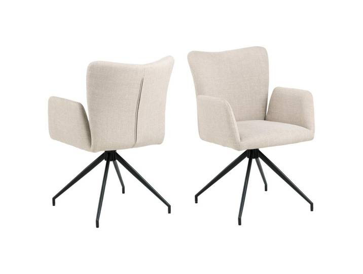 AC Design Furniture Stuhl AC Design Beige Textil - Stuhl