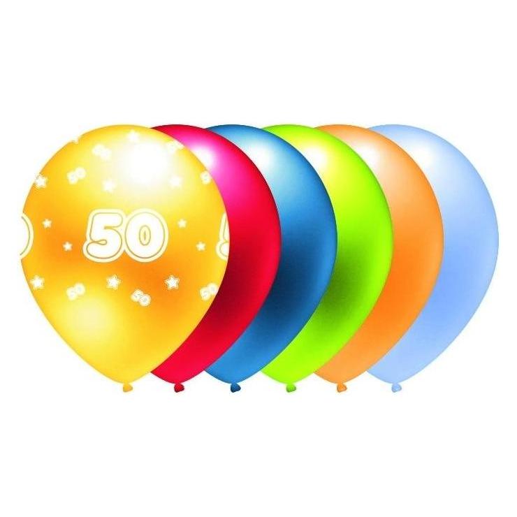 Mk Trade Ballon 50 Mix aus Metallic-Farben 5 Stk (5x) (47594412)