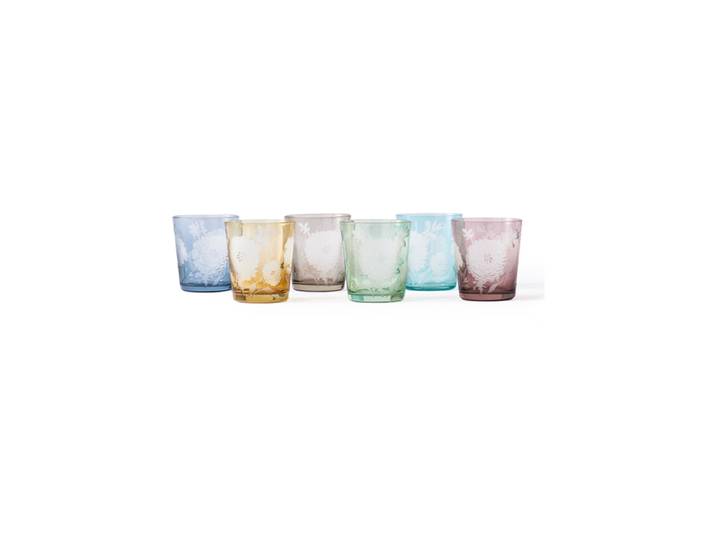 Design Tumblerglas Set „Peony“ (6 Stück) Multicolor Pols Potten