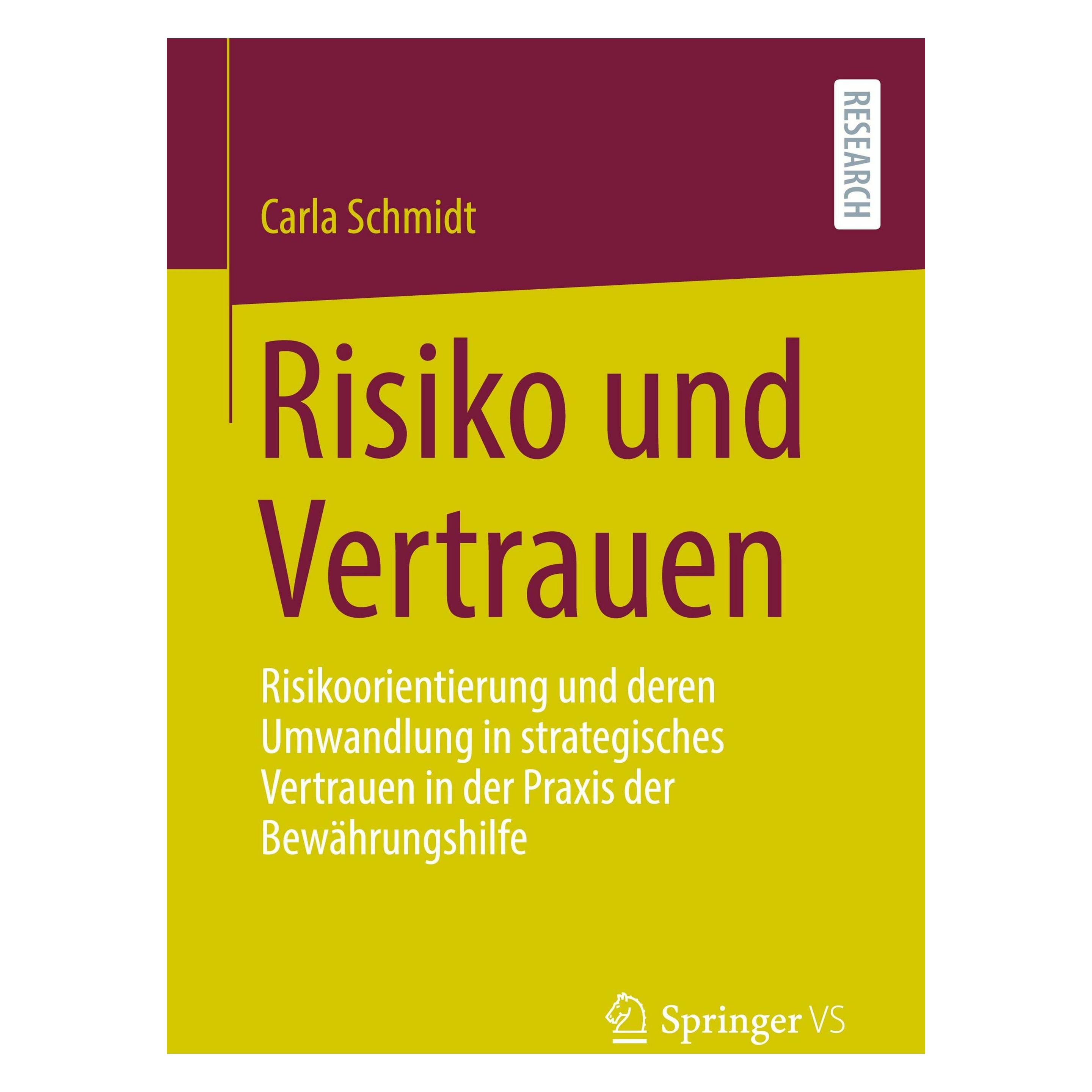 Springer Risiko und Vertrauen (Deutsch, Softcover, Carla Schmidt) (51137428)