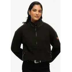 Superdry für Damen. W2012339A Aktiv-Fleece schwarz (10 UK = S), Lässig, Recyceltes Polyester, Nachhaltig