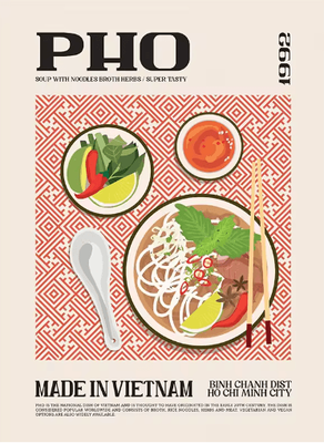 Inspire Picks Delicious Food Wall Art Canvas World Cuisine Kitchen Poster With Ravioli Ramen & Coffee 017 50x70cm No Frame