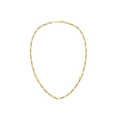 Edelstahlkette LACOSTE "ARTHOR", gold (gelbgoldfarben), Halsketten, Damen, Edelstahl, L: 51 B: 4mm, Edelstahlkette, B:4mm