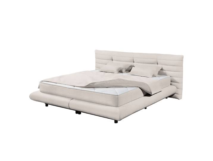Polsterbett Rubira 180 x 200cm Chenille Triss Silber