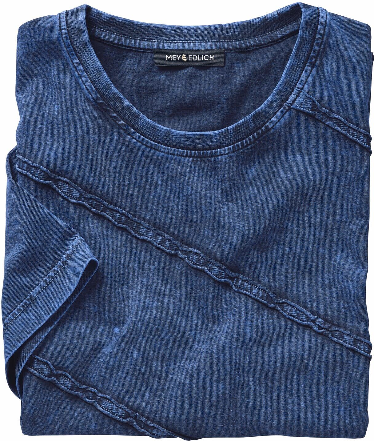 Mey & Edlich Voller-Leben-T-Shirt Blau M
