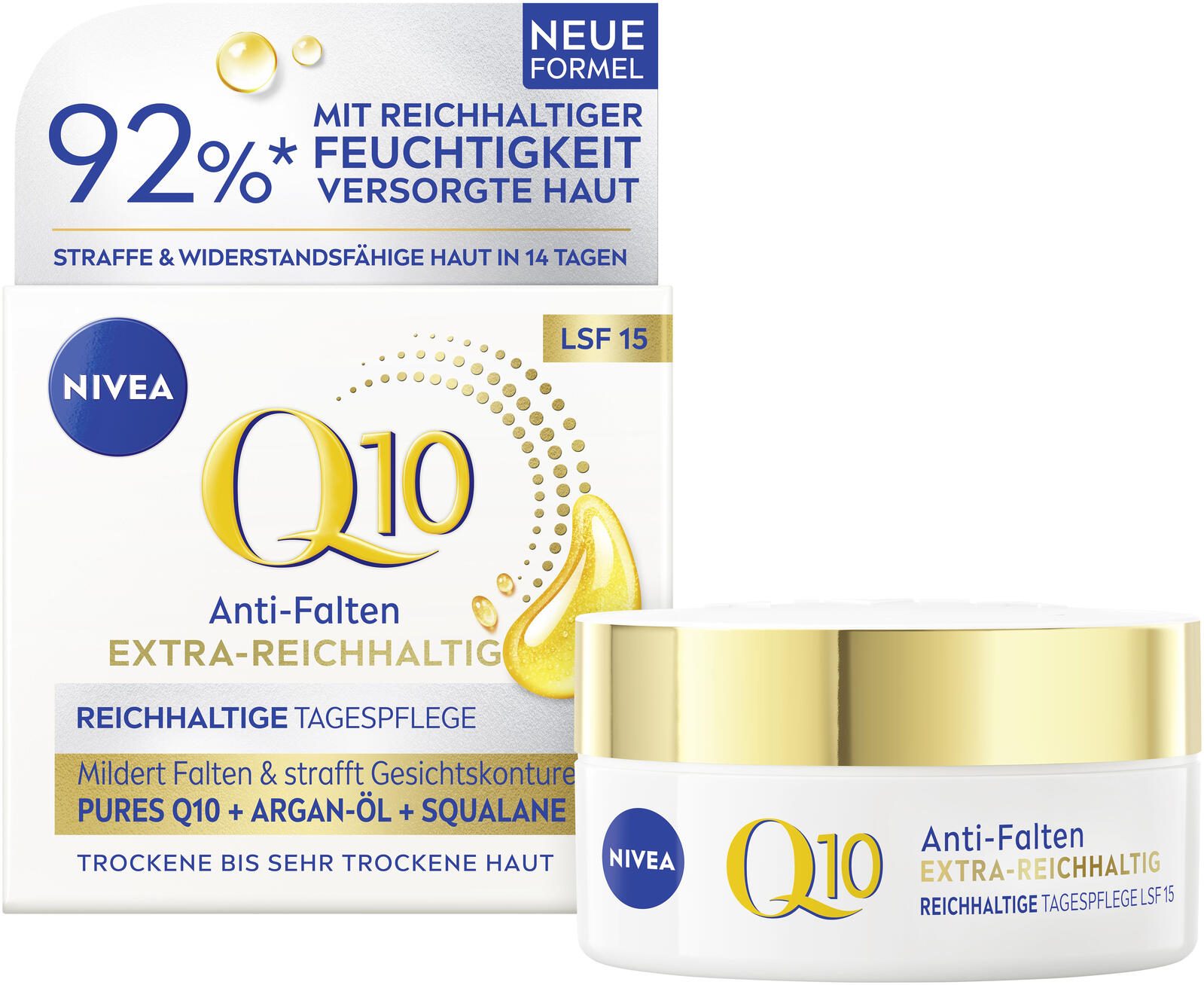 NIVEA Q10 Anti-Falten EXTRA-REICHHALTIG LSF 15 Gesichtscreme 50,0 ml 84976