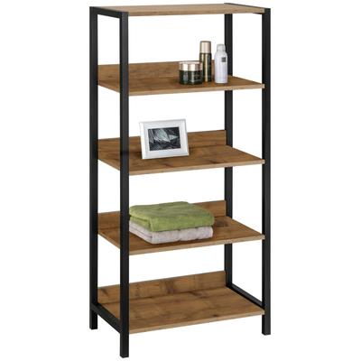 Badregal HOME AFFAIRE "Chris", braun (pazifik eichefarben), B:60cm H:125cm T:35cm, Regale, Badregal, Breite 60 cm