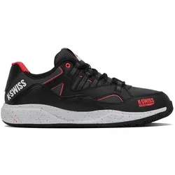 K-Swiss, Herren, Hallenschuhe, K Swiss Padelschoen Men Tura Team Padel Black/Micro Chip/Neon Lava Schoenmaat 45 (45), Schwarz