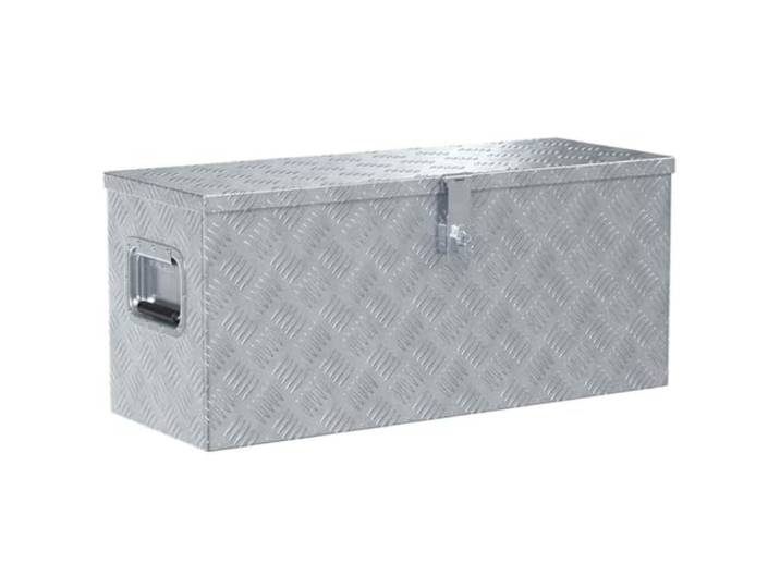 vidaXL Boîte en aluminium 80 x 30 x 35 cm Argenté