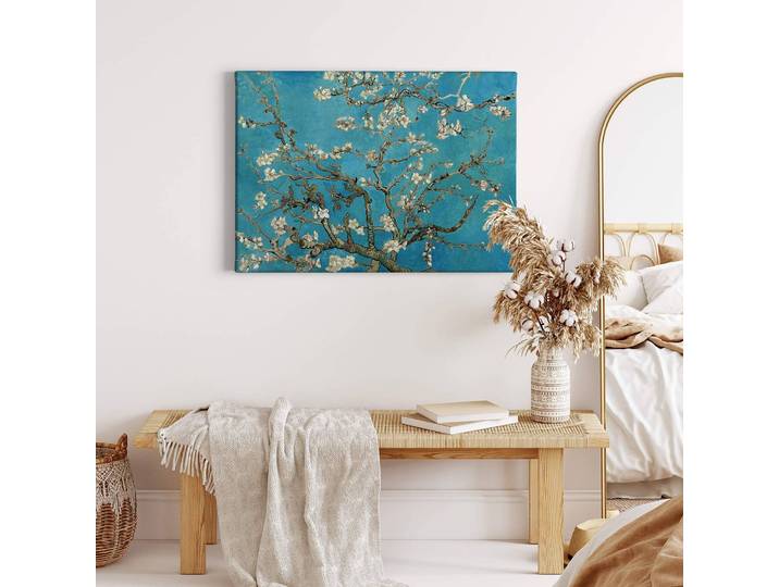 Impression sur toile Almond Blossom Polyester PVC / Épicéa Bleu 70 x 50cm
