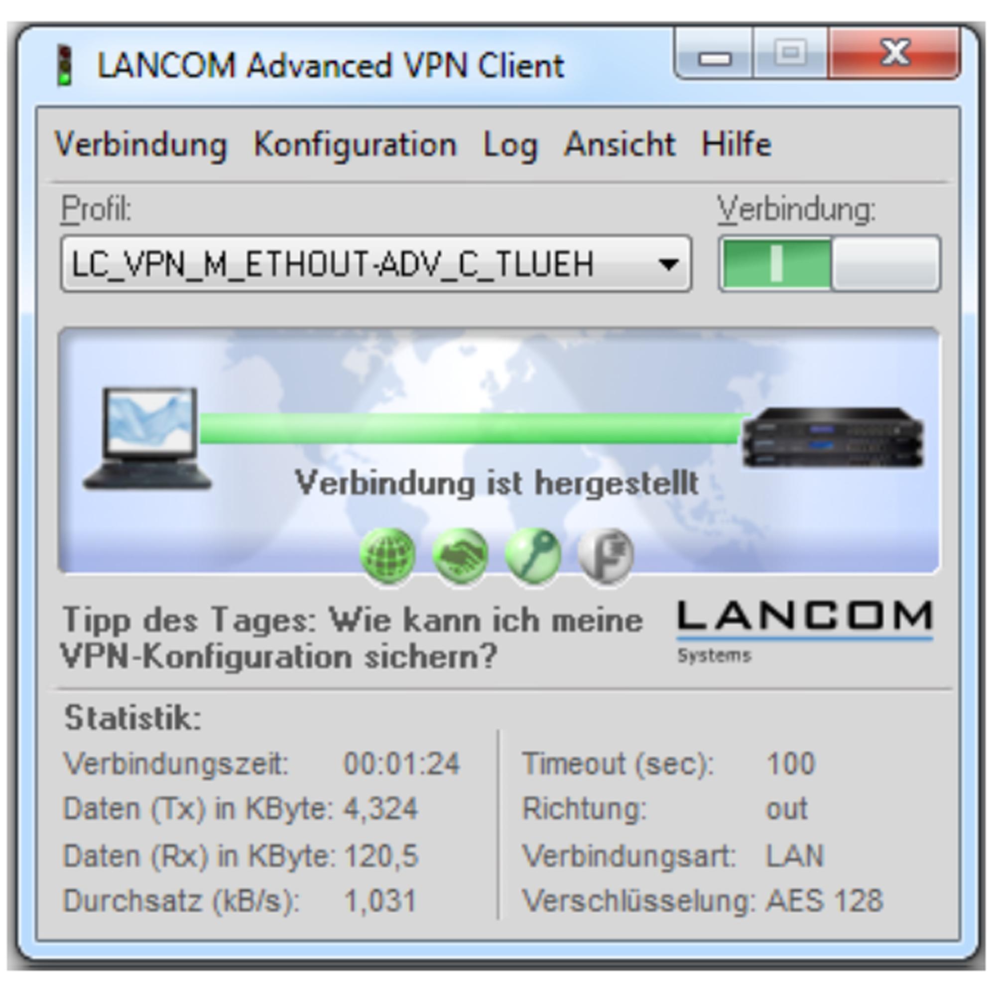 LANCOM Advanced VPN Client (WIN, Bulk 25), 25 Lizenz(en), Voll