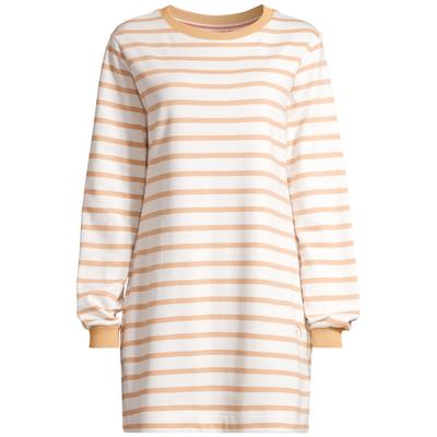 Minikleid SALZHAUT "Kurzes Kleid (Mini) MÖPPKES", Damen, Gr. XS, EURO, braun (sanftes weiß, camel), Obermaterial: 100% Baumwolle CO., Kleider Minikleid