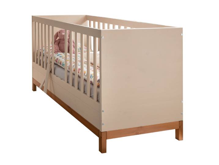 Wohnglücklich Babybett Lina, Umbaubar zu Juniorbett, Made in Europe