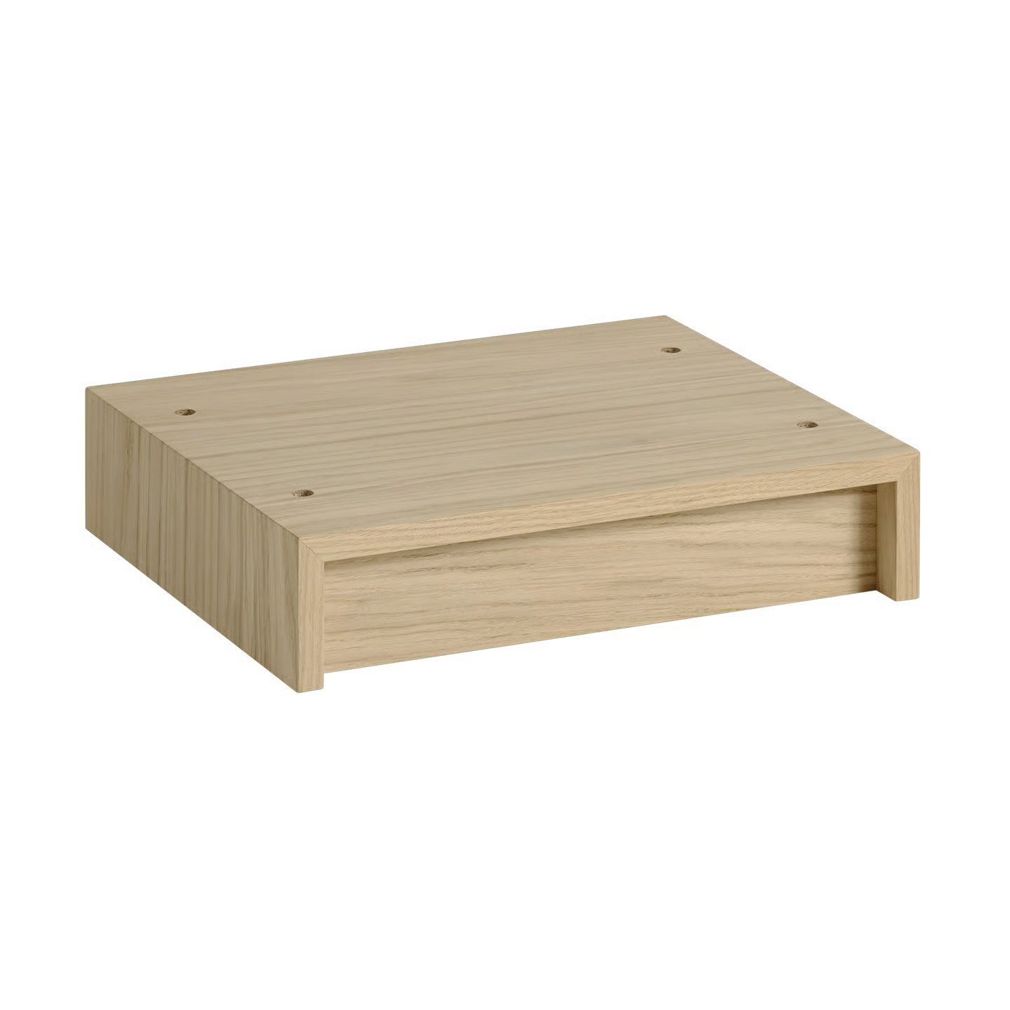 Muuto Stacked opbergsysteem plint Eikenhout B: 43,5 cm, D: 35 cm