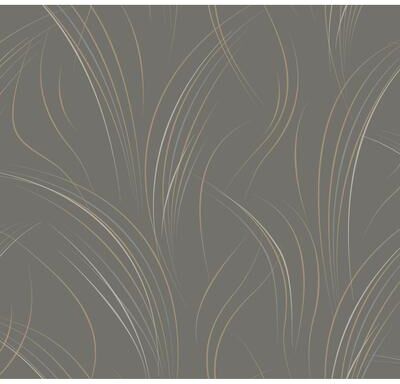 Candice Olson Graceful Wisp Charcoal Wallpaper