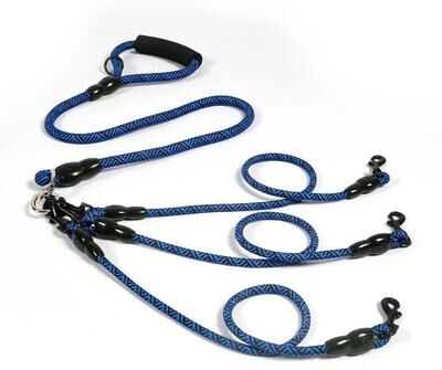 Uplifted Goods Heavy Duty Triple Dog Multi Lead System b blue