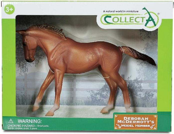 Collecta Luxe Beeld van een Volbloed Paard met Kastanjebruine Vacht