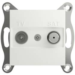 Schneider Electric TV-SAT Durchgangsdose Asfora Weiß (RAL 9003) EPH3470321D 1 St.
