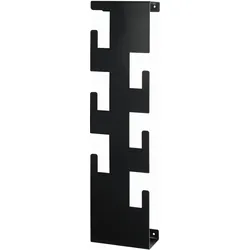 Wandgarderobe in Schwarz