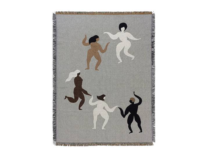 Ferm Living - Free Wandteppich, 120 x 170 cm, grau