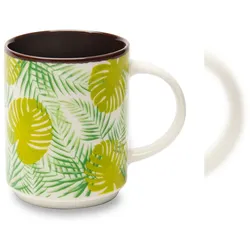 Excelsa Set 4 Of Mugs Foliage Porzellan 30 Cl Bunt