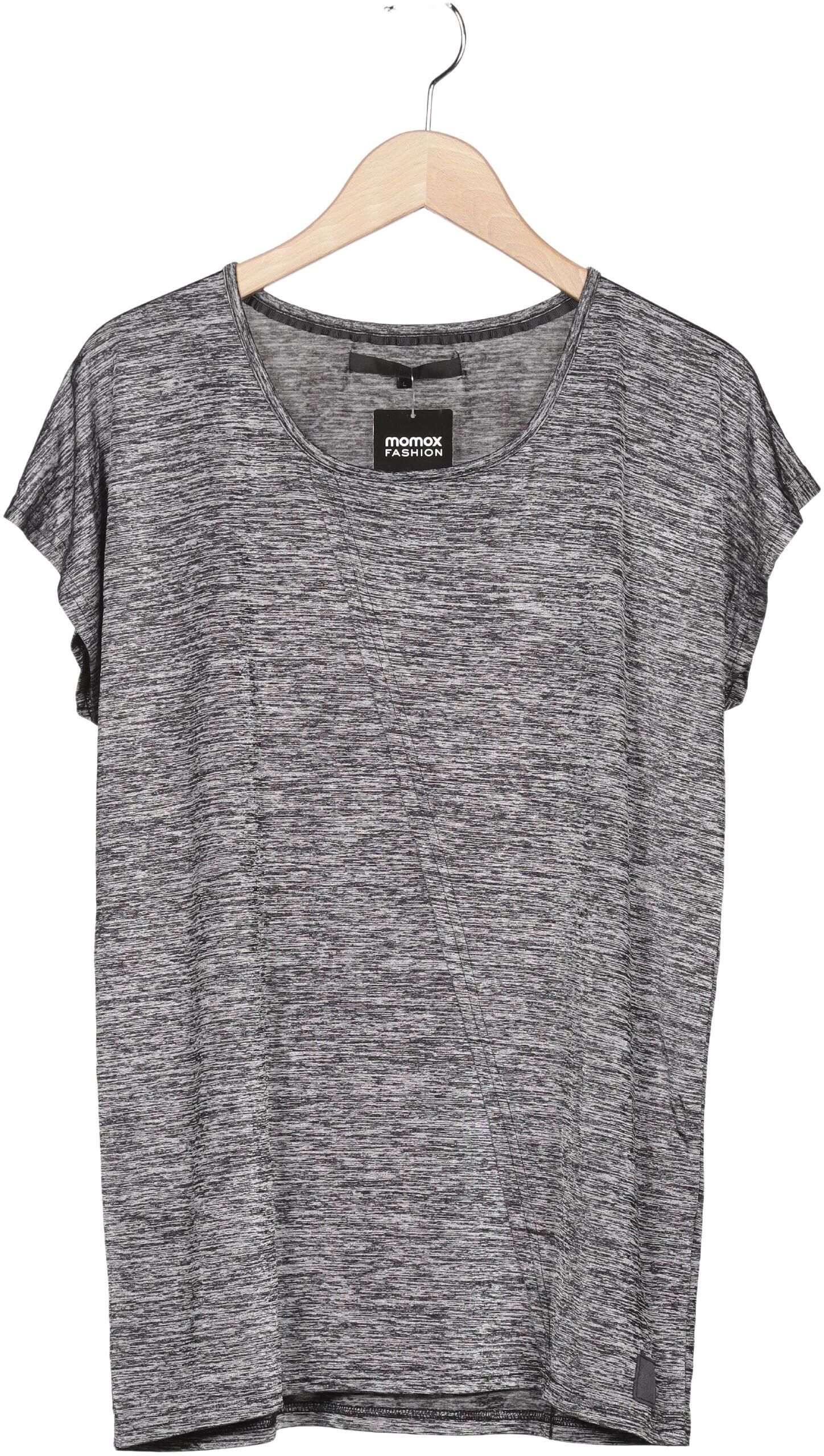 Minimum Damen T-Shirt, Grau, Gr. L, Synthetik / Elasthan - Second Hand