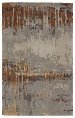 Juniper Home Theros Handmade Abstract Gray/ Bronze Area Rug