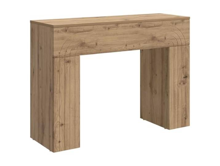 Makastle Konsolentisch, schmaler Sofatisch Artisan-Eiche 102 x 35 x 75 cm Holzwerkstoff