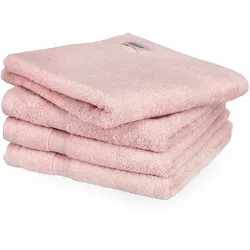 Tchibo - Schöner WOHNEN-Kollektion 4 Handtücher »Cuddly« - rosa