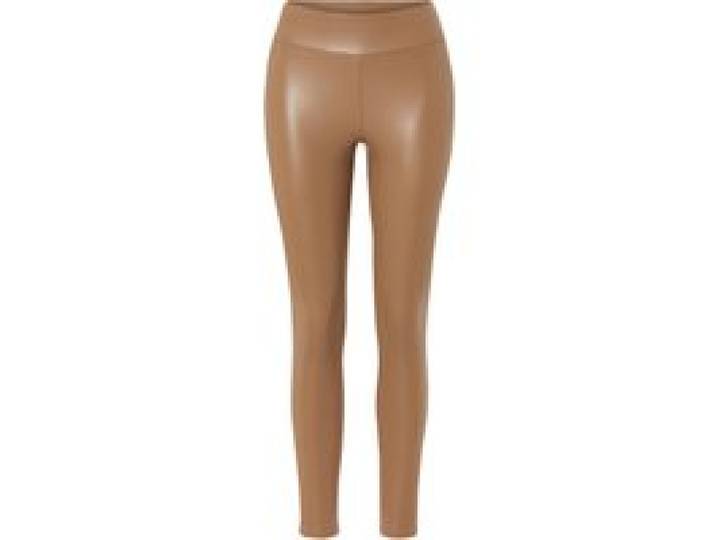 ESMARA® Leggings aspect cuir pour femmes (marron)