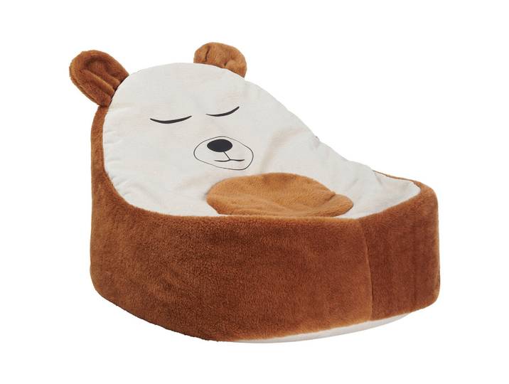 Boxxx Sitzsack, Braun, Beige, Bär, 120 L, Füllung: Schaumstoff, Styroporkugeln, 65x80x65 cm, Indoor, Wohnzimmer, Hocker, Sitzsäcke, Kindersitzsäcke