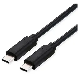 ROLINE USB-C auf USB-C - Ladekabel | Schwarz - Neu