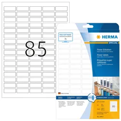 HERMA Power-Etiketten Power 37,0 x 13,0 mm, weiß
