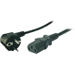 LOGILINK Netzkabel, Schuko auf C13 Stecker, schwarz, 1.8m