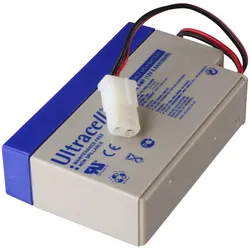 UL0.8-12 Ultracell Blei Akku 12 Volt 0,8Ah mit Kabel und AMP-Stecker (bitte unbedingt Stecker mit Ihrem vergleichen)