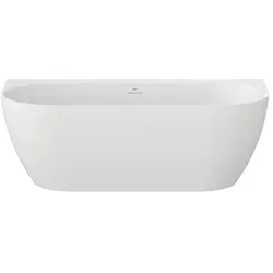 Ravak Freistehende Badewanne Freedom Wall Tec 166 x 87 cm Acryl links und rechts mattweiß CE31800000