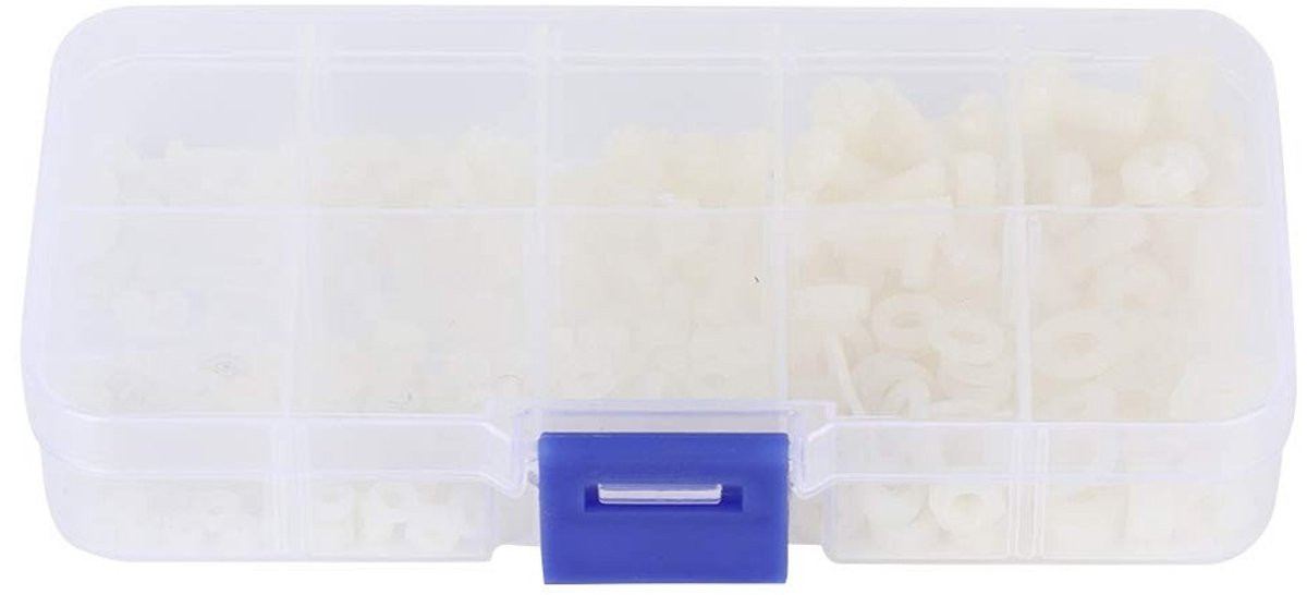 Nylon Schroeven Set Wit - 270 Delig Assortiment - M2 tot M5