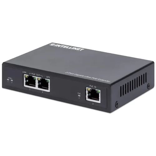 Intellinet 2-Port Gigabit Ultra PoE-Extender 60W um 100m