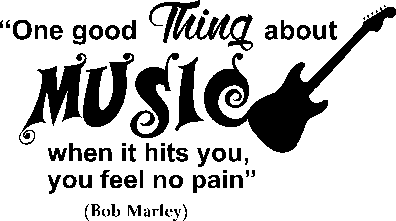 Ambiance-sticker Sticker citation You feel no pain - Bob Marley
