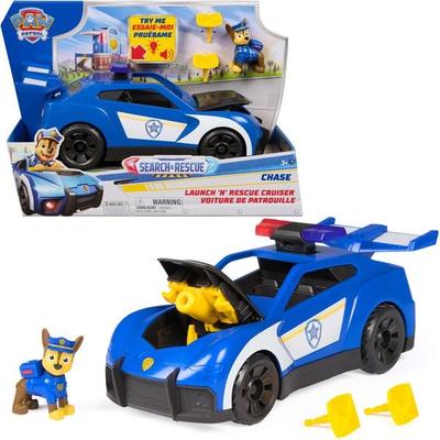 PAW Patrol - Search & Rescue: Launch N Rescue Cruiser, Extragroßes Fahrzeug mit Chase Figur