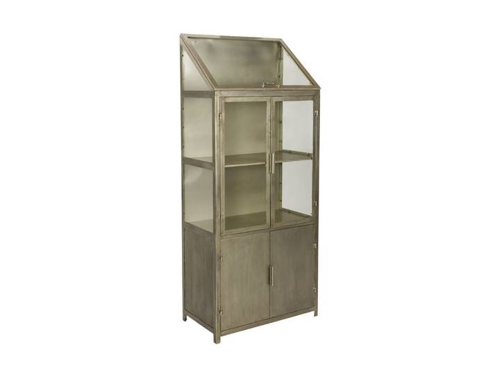 Dutchbone Vitrine Industrial Vitrine Showcase Monviso Metall Glas Gold