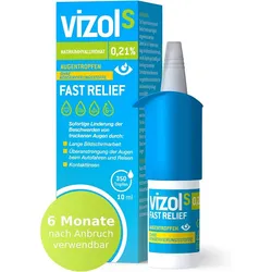 VIZOL S 0,21% Fast Relief Augentropfen 10 ml